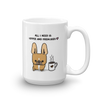 Coffee and Frenchies Mug - Red Fawn Pied