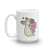 Frenchie Candy Heart Mug - Fawn with Mask