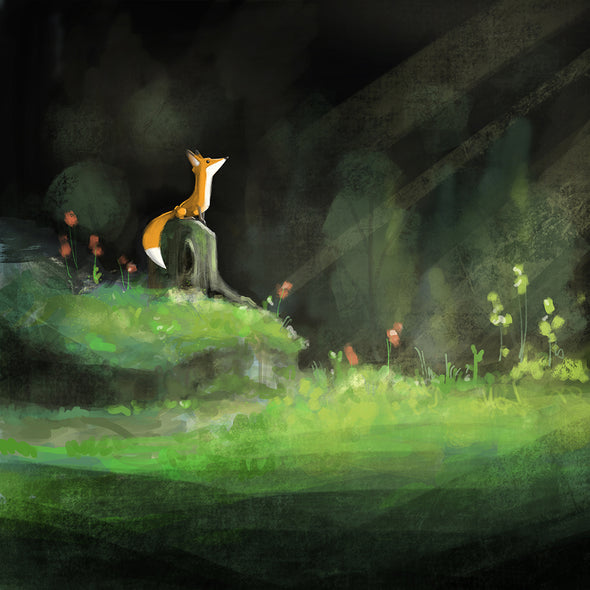 Fox in the Forest Print