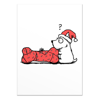 Terrier Gift Holiday Card