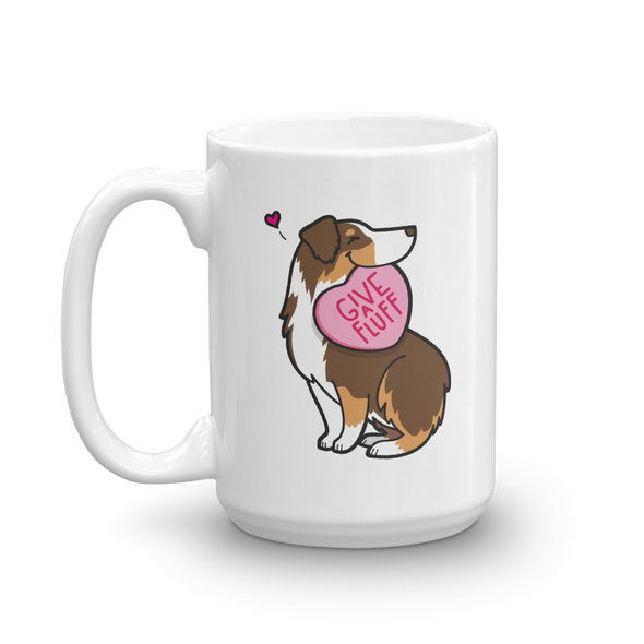 Intl - Aussie Candy Heart Mug - Red Tri-Color 1