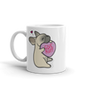 Intl - Frenchie Candy Heart Mug - Fawn with Mask
