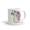 Frenchie Candy Heart Mug - Fawn with Mask