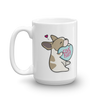 Intl - Frenchie Candy Heart Mug - Fawn Pied