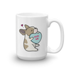 Intl - Frenchie Candy Heart Mug - Fawn Pied