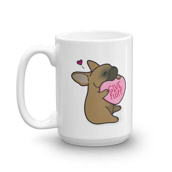 Intl - Frenchie Candy Heart Mug - Red Fawn